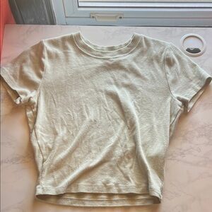 Light Saje Green Hollister Baby Tee